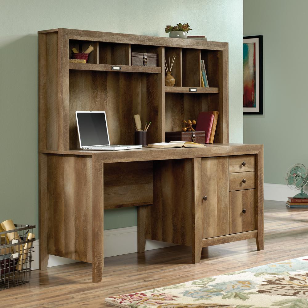 Sauder Dakota Pass Craftsman Oak Desk With Hutch 420410 The Home