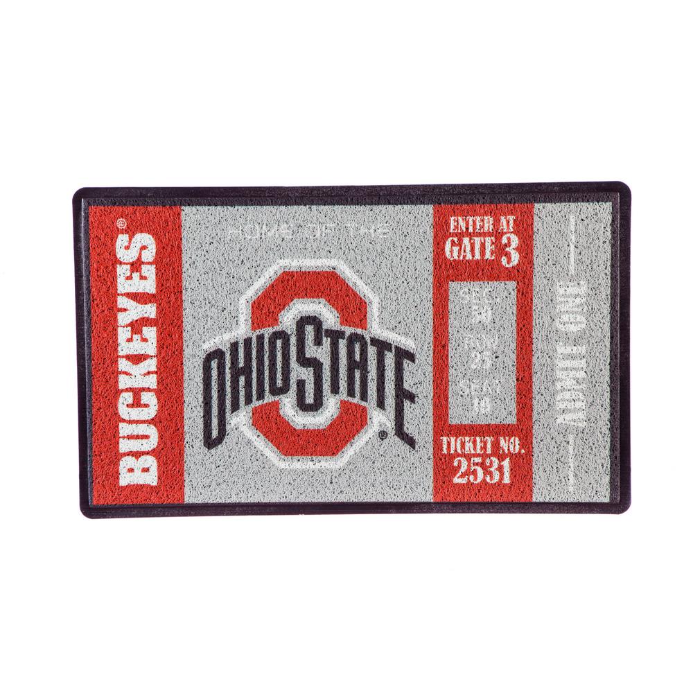 Team Sports America Ohio State University 30 In X 18 In Vinyl