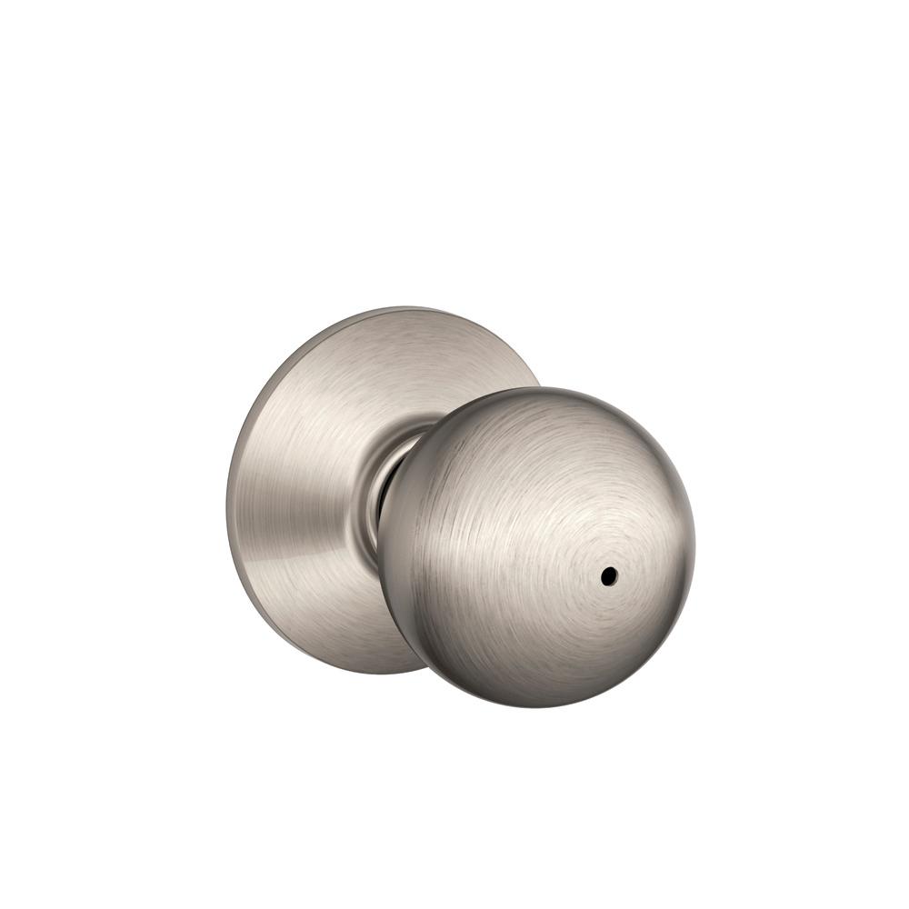 Schlage Orbit Satin Nickel Privacy Bed Bath Door Knob