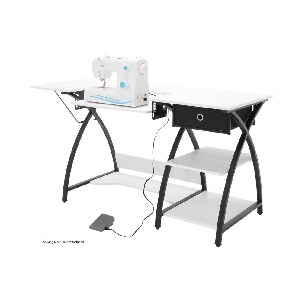 Comet Sewing Desk with Drawer and Shelf 56.75 x 23.5 x 30in Sew Ready 13333