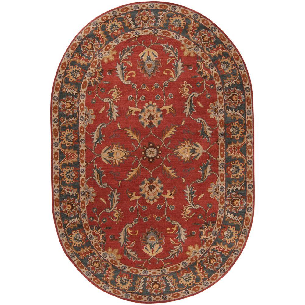Artistic Weavers John Rust Red 8 Ft X 10 Oval Area Rug Jhn1007 John Rust Red 8 Ft X 10 Oval Area Rug