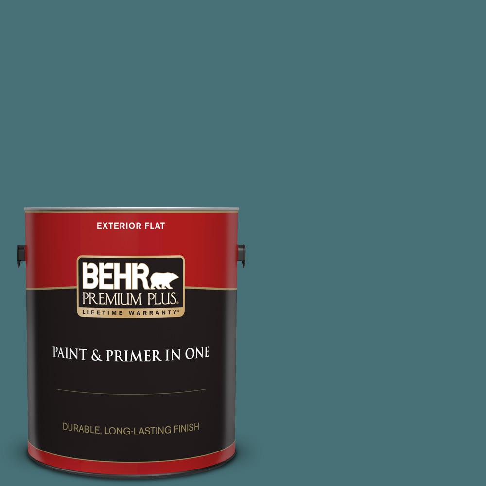 BEHR Premium Plus 1 gal. PPU1302 Juniper Berries Flat Exterior Paint