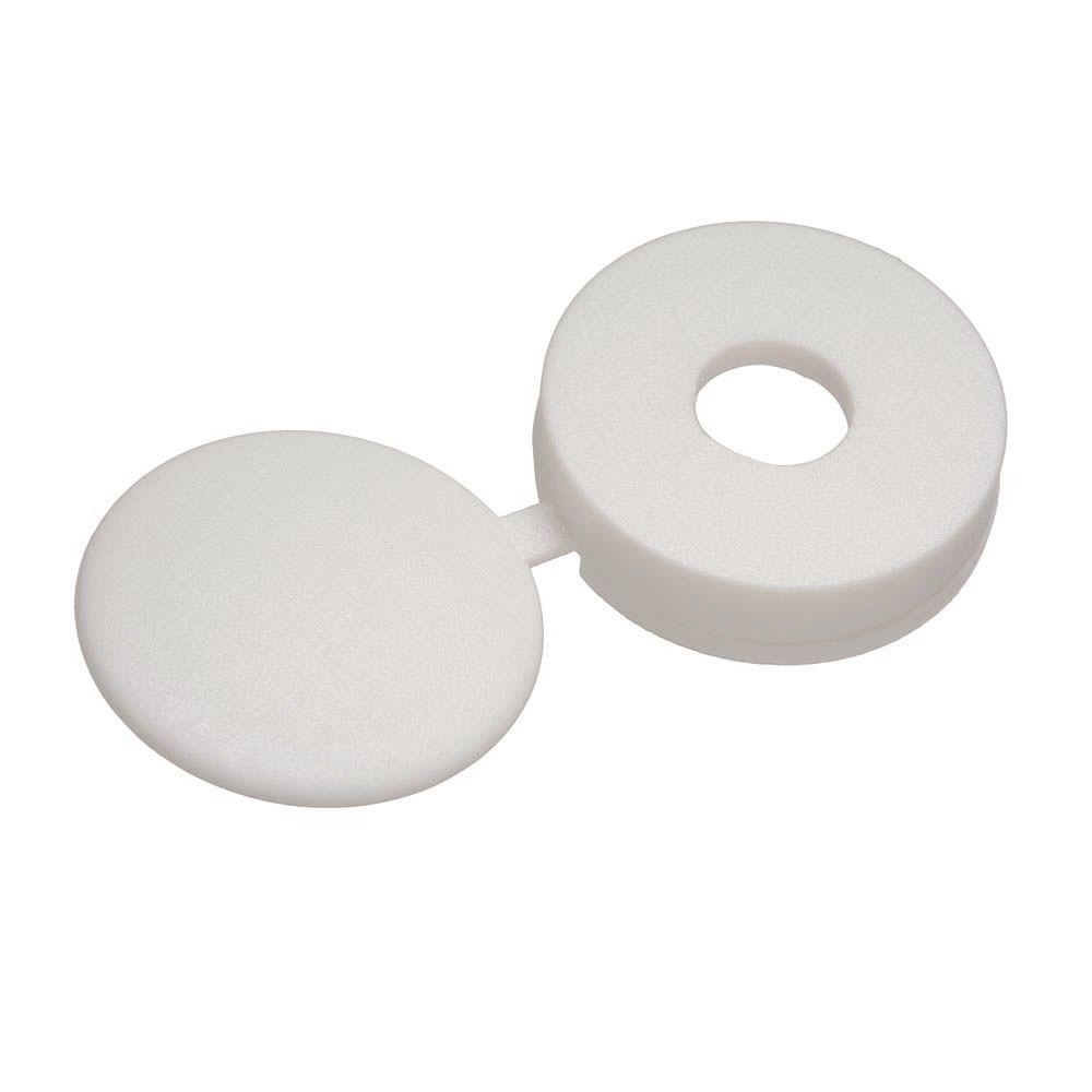 Hinged Screw Cover Cap White Pack Of 100