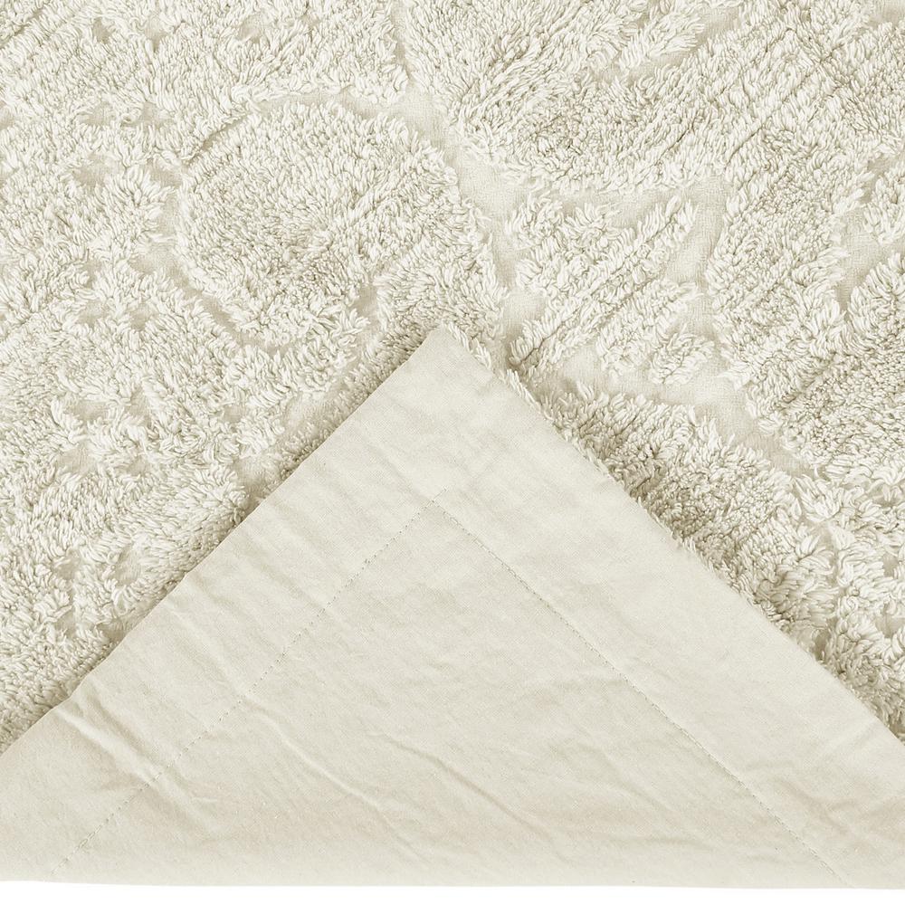 Bettertrends Ashton Chenille Tufted Standard Pillow Sham 21” x 27” Pink