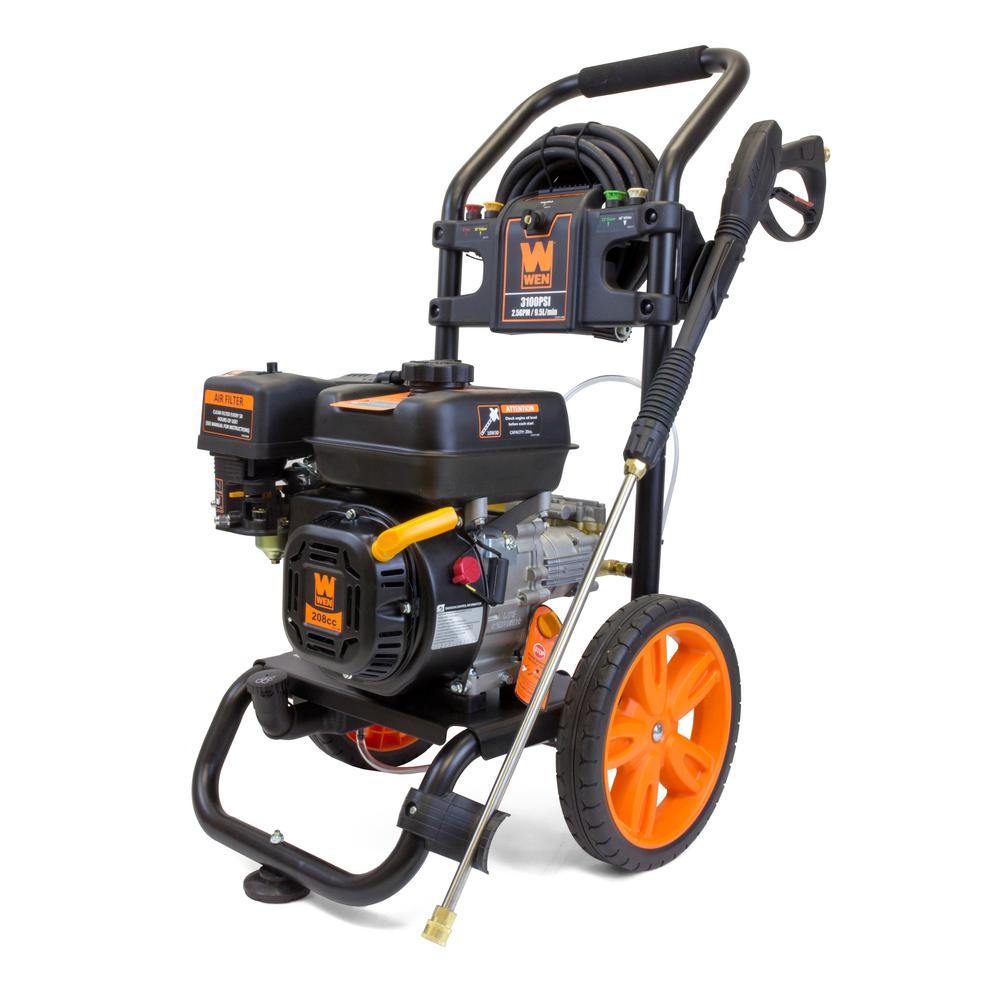 WEN Gas-Powered 3100 PSI 208cc Pressure Washer, CARB Compliant