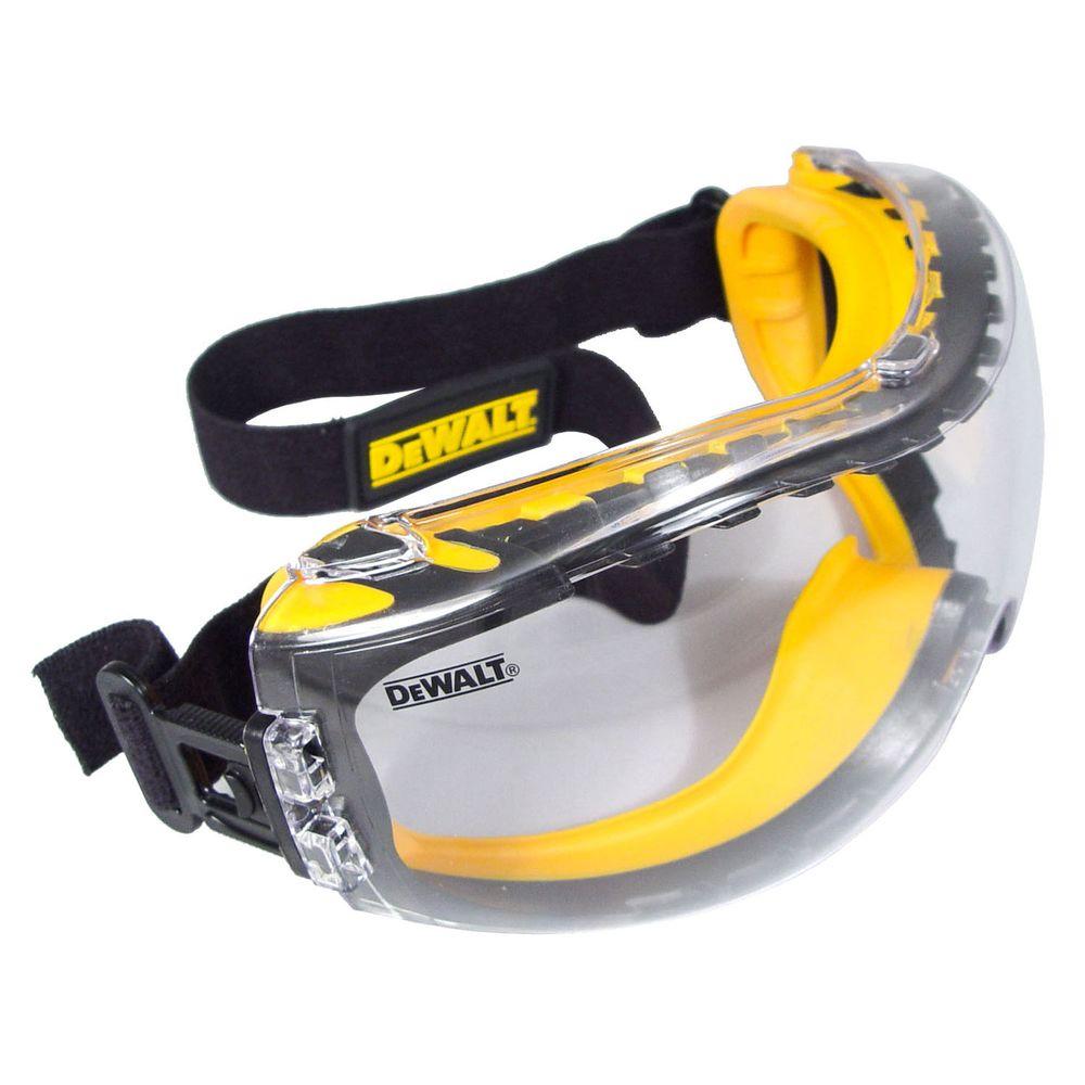 Safety Goggles Concealer with Clear Anti-Fog Lens