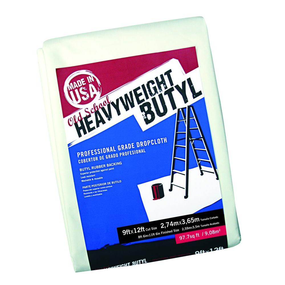 Trimaco SuperTuff 9 ft. x 12 ft. Old School Heavyweight Butyl Drop