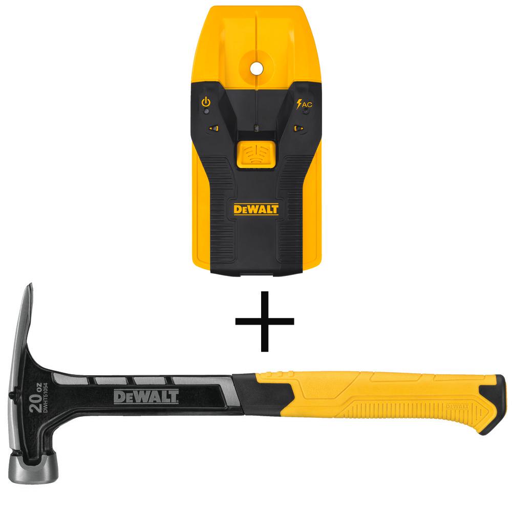 DEWALT 3/4 in. Stud Finder with Bonus 20 oz. HammerDW0100W51054 The