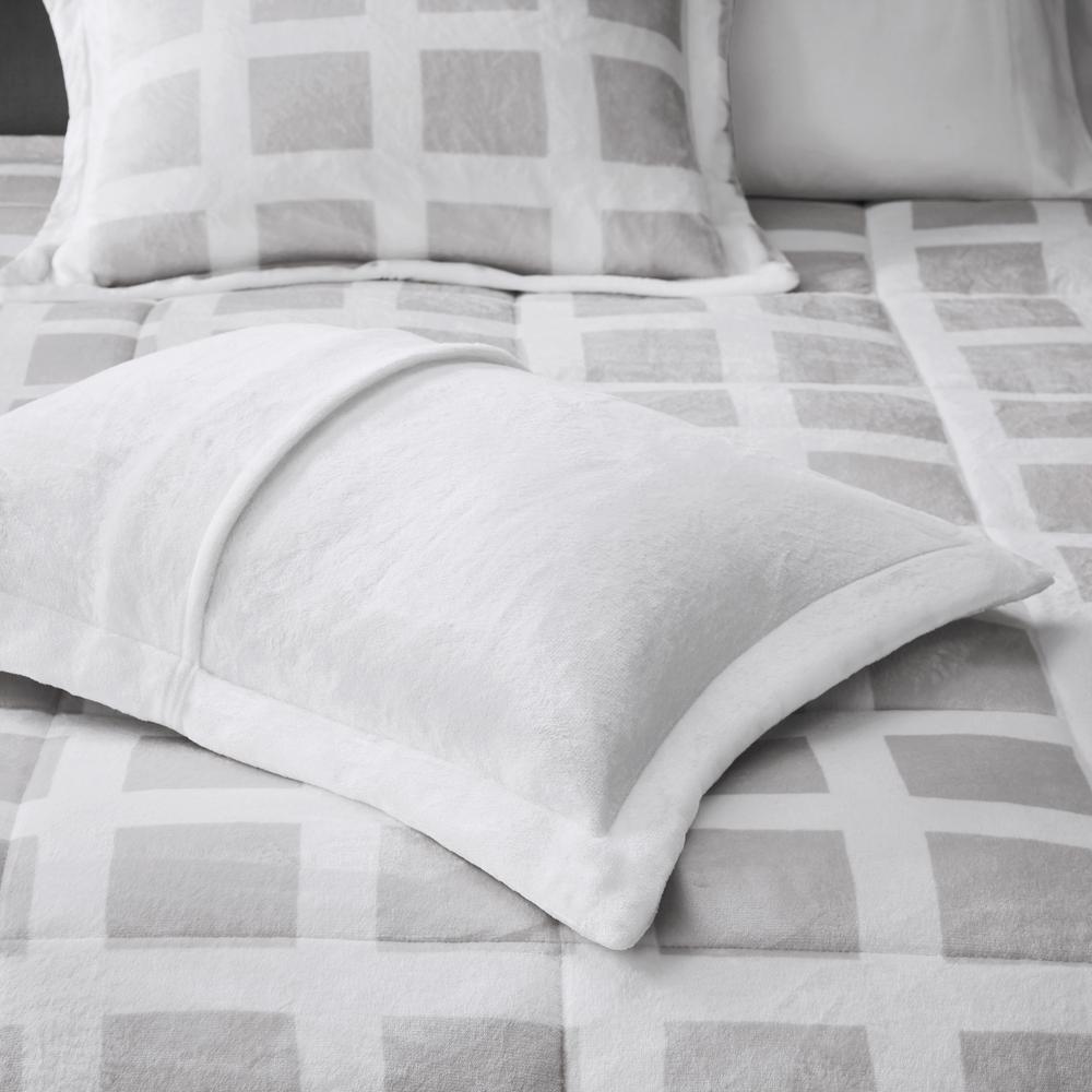 Madison Park Mills 3 Piece Grey Full Queen Plush Comforter Set Mp10 6666 The Home Depot - Plush Bedding Sheets Madison Park Mills 3 Piece Grey Full Queen Plush Comforter Set Mp10 6666 The Home Depot - Plush Bedding Sheets