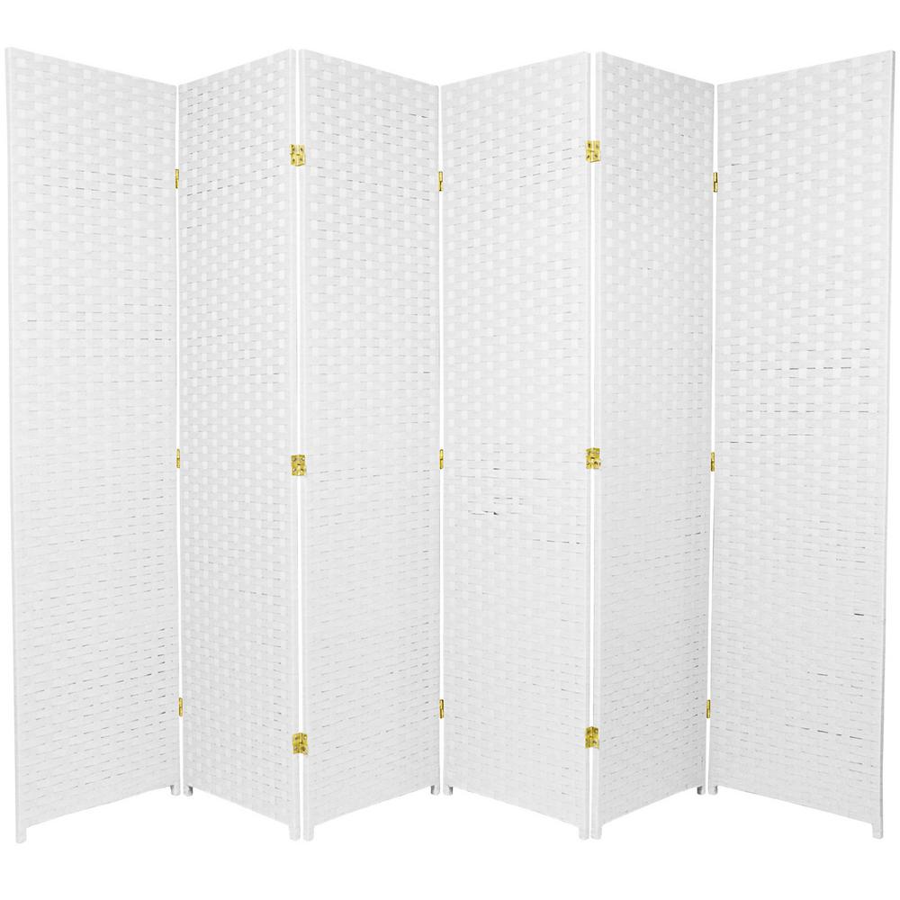 6 ft. White 6Panel Room DividerSSFIBER6PWHT The Home Depot