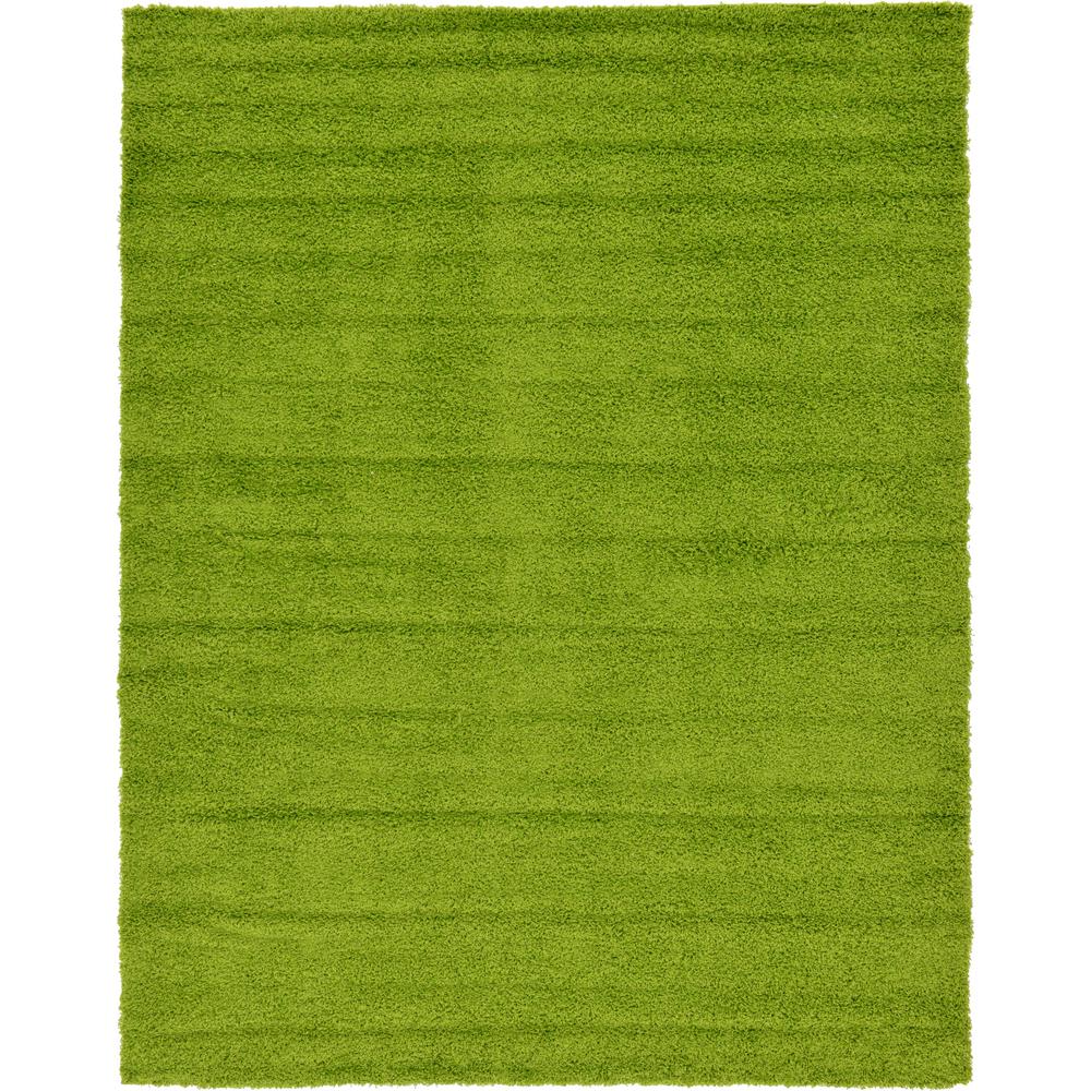 Unique Loom Solid Shag Grass Green 9 Ft X 12 Ft Area Rug 3127906