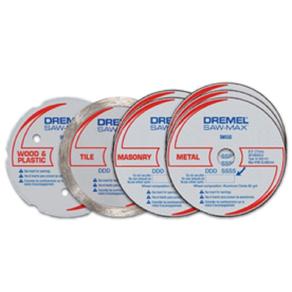 Dremel SawMax Blade Set for Wood, Plastic, Drywall, Laminates, Metal