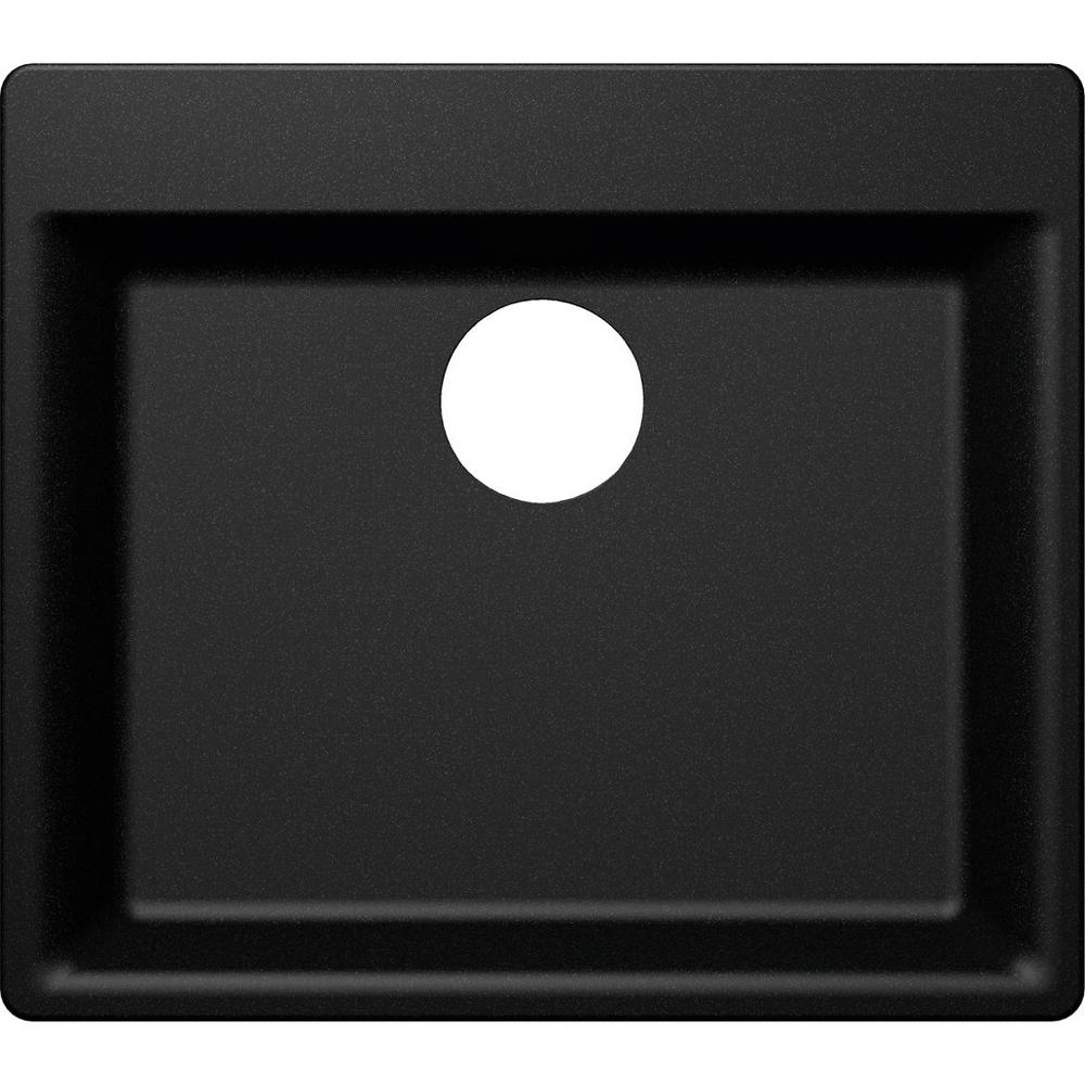 Elkay Elkay By Schock Drop In Undermount Quartz Composite 23 In Single Bowl Kitchen Sink In Elkay Schock Sink Template
