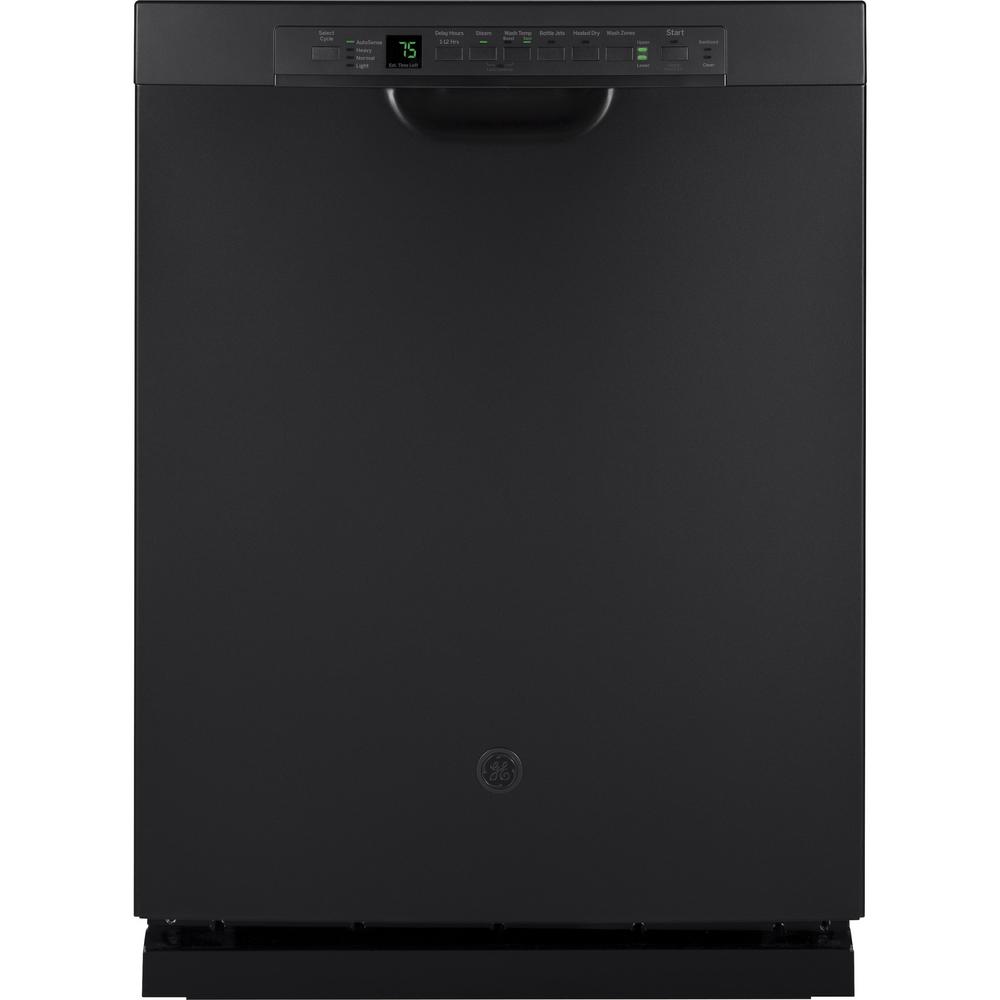 GE 24 in. Black Slate Top Control Smart BuiltIn Tall Tub Dishwasher 120Volt with 3rd Rack and