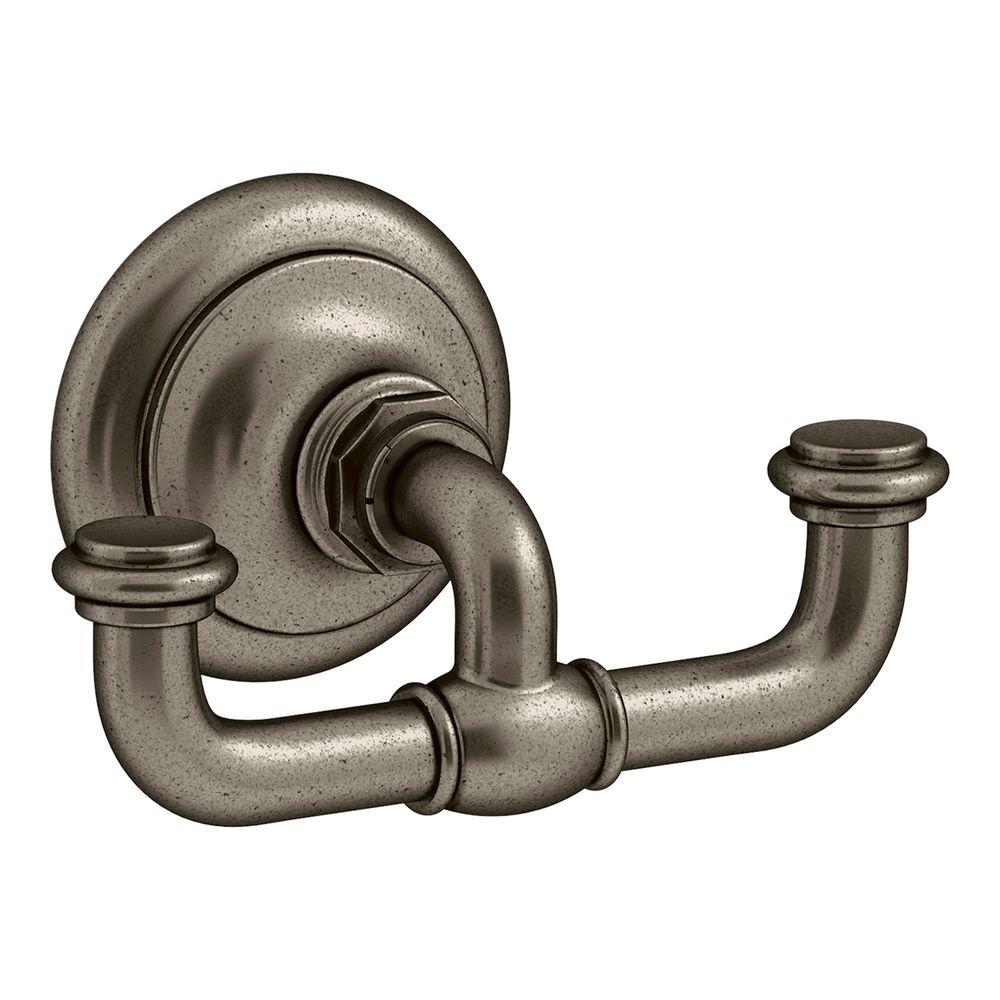 KOHLER Artifacts Double Robe Hook in Vintage NickelK72572VNT The
