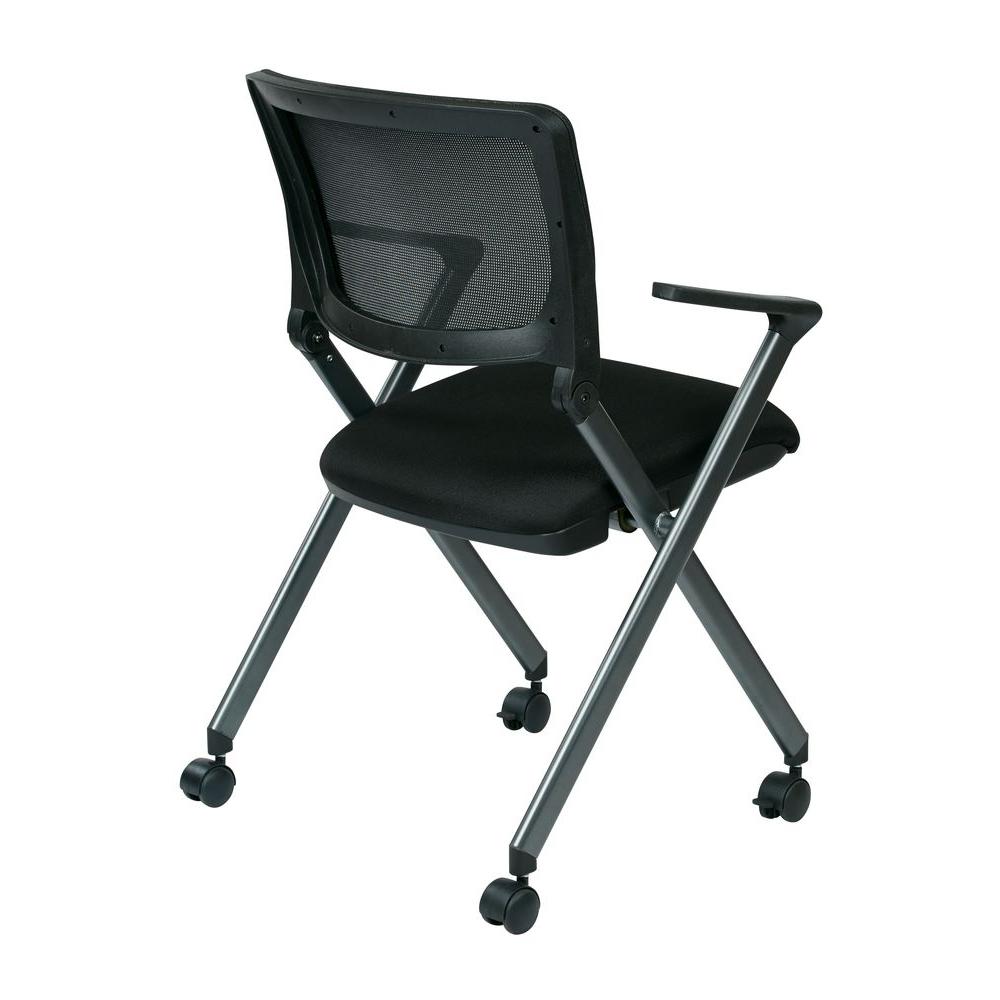 Office Star Products Black Folding Chair (Set of 2) FC8487231 The