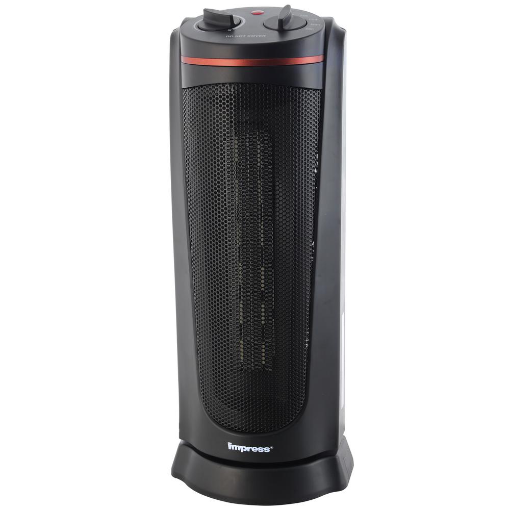 Fan Oscillating Tower Electric Room Home Office Portable Space Heater w// Remote