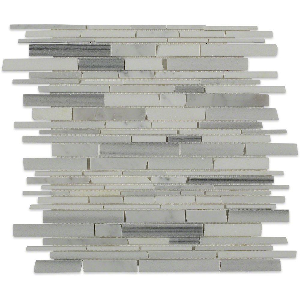 Splashback Tile Kansas Wichita 12 in. x 12 in. x 10 mm Polished Marble