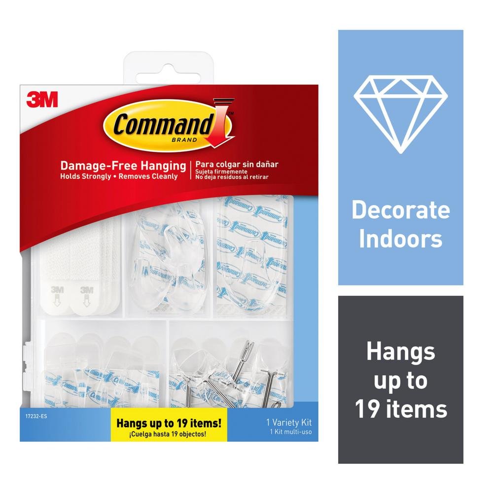 Command 4 Adhesive Strips Ceiling Hooks 3 Hooks 17008 Es The