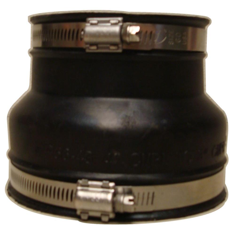 Mission Rubber 4 in. x 3 in. EPDM Rubber Coupling1404029 The Home Depot