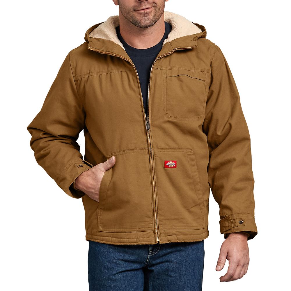 hooded sherpa jacket