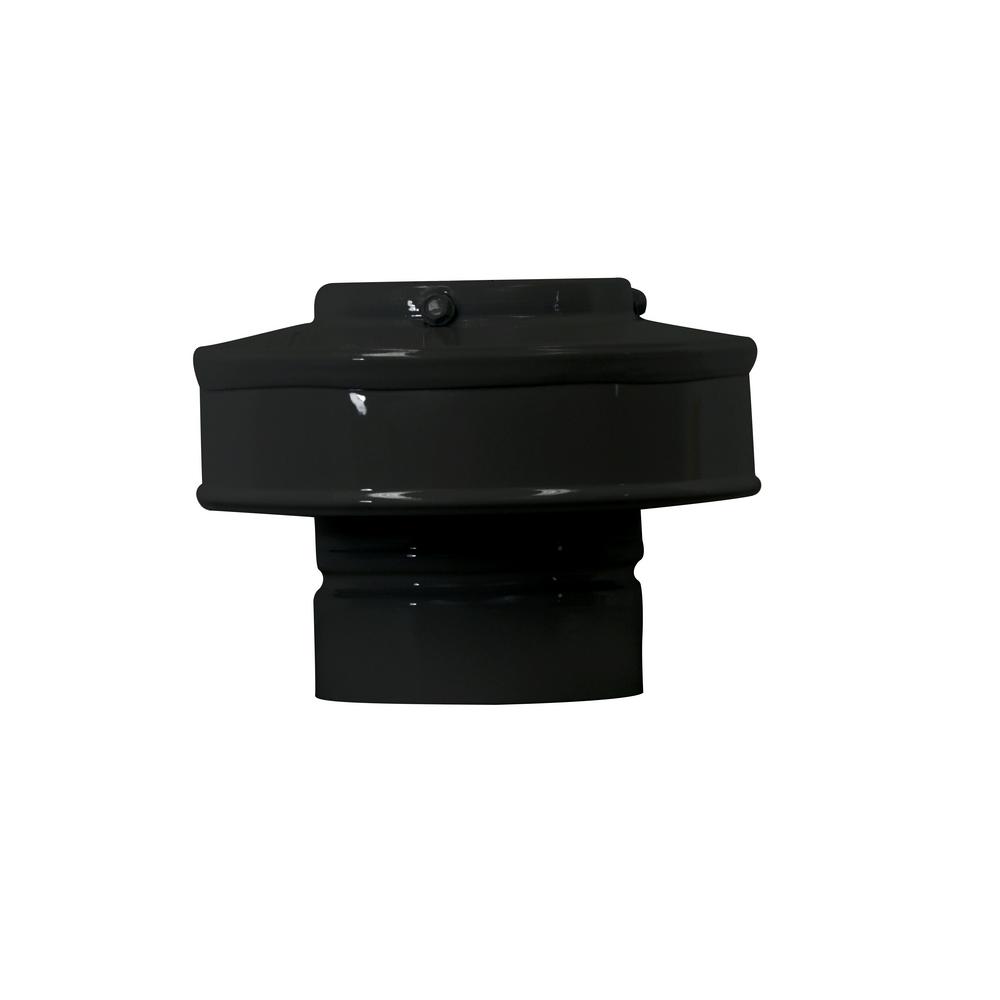 Active Ventilation 3 in. Dia Aluminum Vent Pipe Cap in BlackVPC3BL