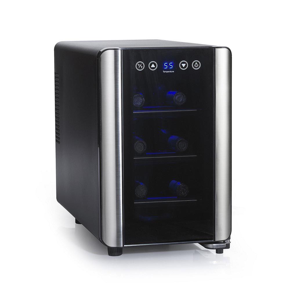 Wine Enthusiast Silent 6-Bottle Touchscreen Wine Cooler-272 03 07 - The