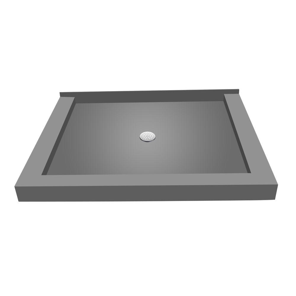 Redi Base 36 In X 48 Triple Threshold Shower With Center Redi Base 36 In X 48 Triple Threshold Shower With Center Drain