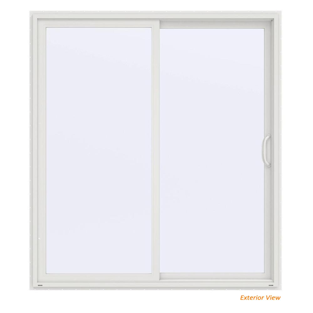 JELD-WEN 72 In. X 80 In. V-4500 Contemporary White Vinyl Right-Hand ...