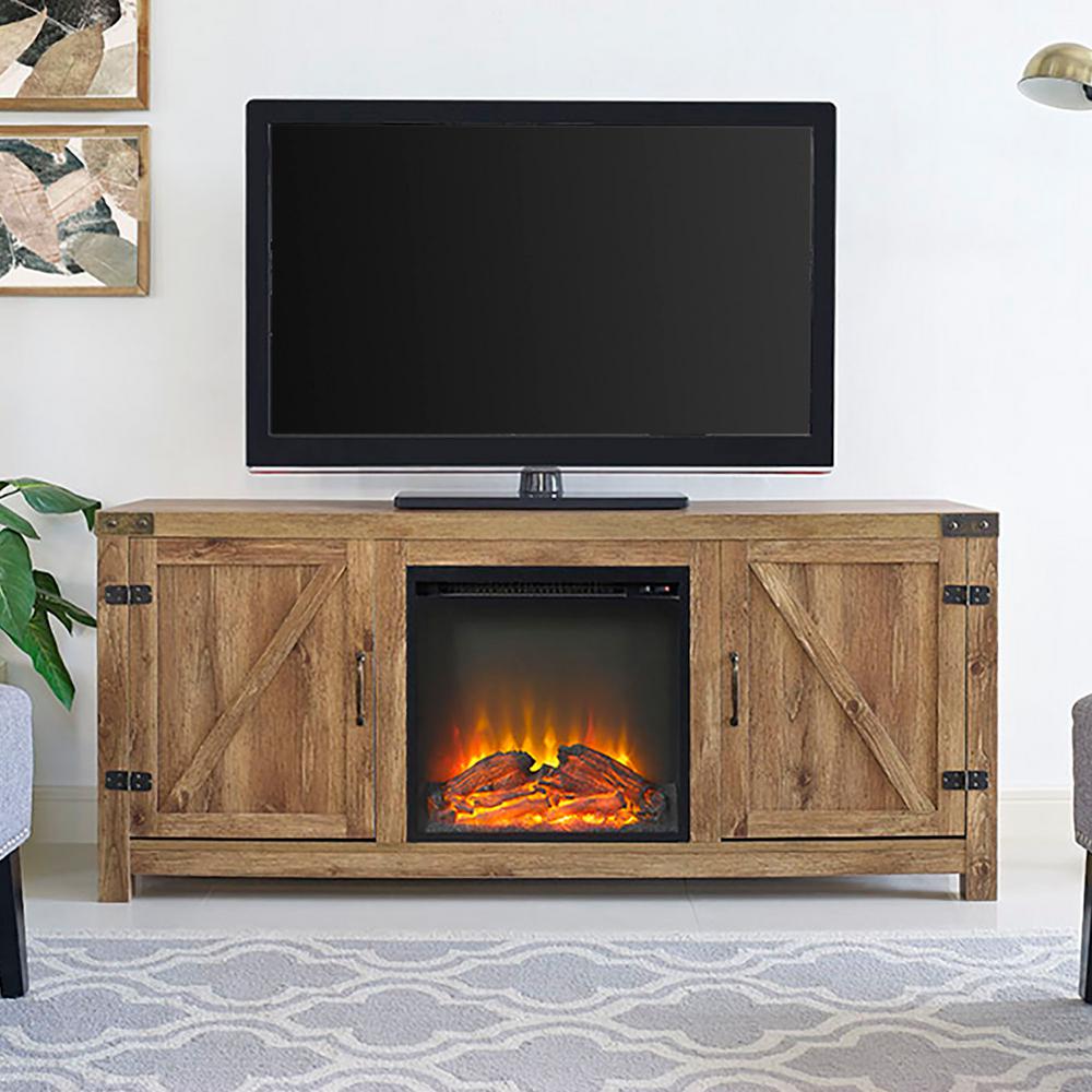 Walker Edison Furniture Company 58 In Rustic Electric Fireplace Tv Walker Edison Furniture Company 58 In Rustic Electric Fireplace Tv Console Barnwood Entertainment Center Hd58fpbdbw The Home Depot