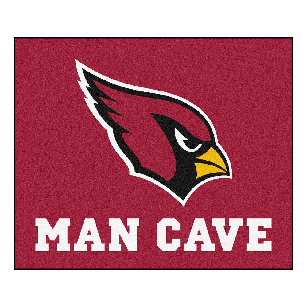 Fanmats Arizona Cardinals Red Man Cave 5 Ft X 6 Area Rug 14263 Arizona Cardinals Red Man Cave 5 Ft X 6 Area Rug