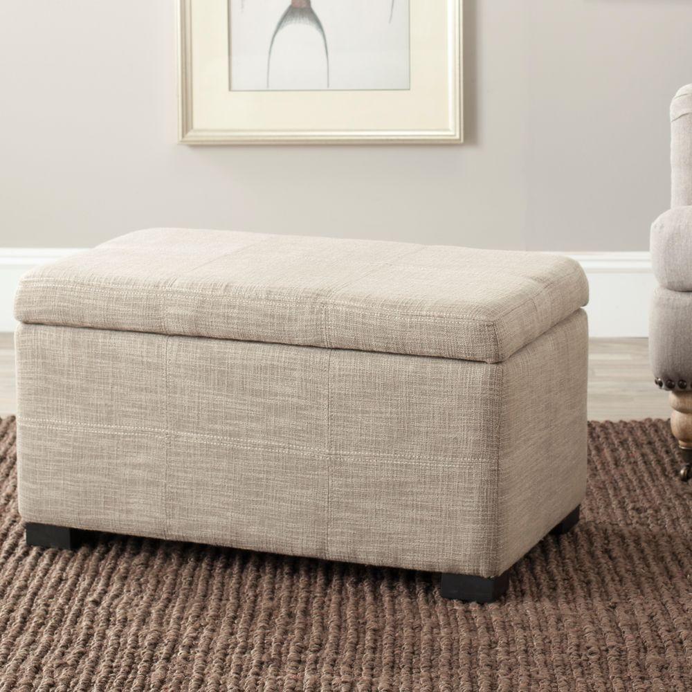 Safavieh Madison Stone Storage BenchHUD8227M The Home Depot