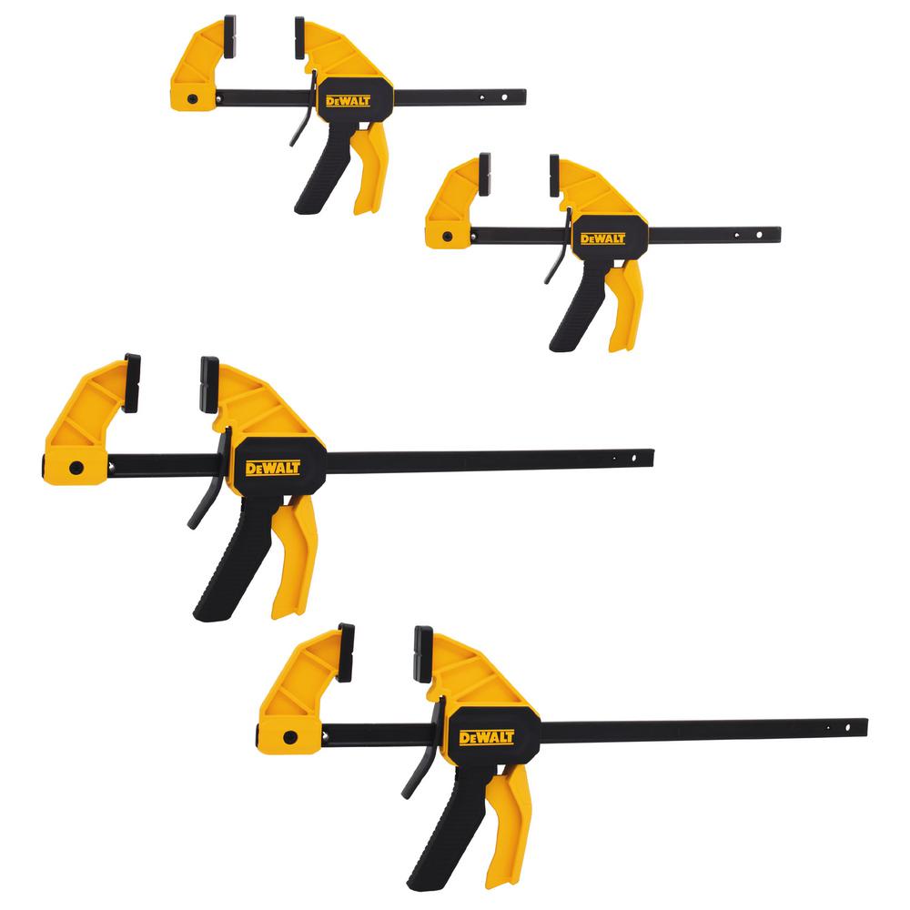 DEWALT Medium and Large Trigger Clamp 4-Pack -DWHT83196 