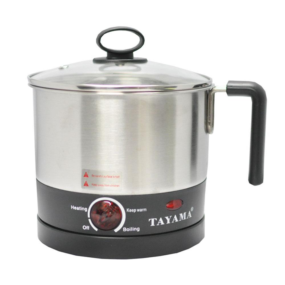 Tayama 6 Qt. Stainless Steel Electric Pressure Cooker with Non stick