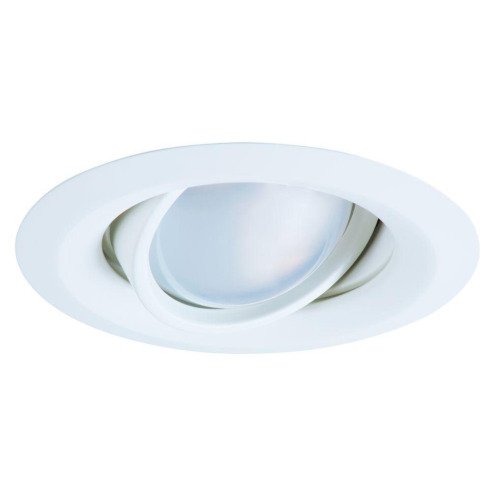 Halo E26 Series 5 in. White Recessed Ceiling Light Self Flanged