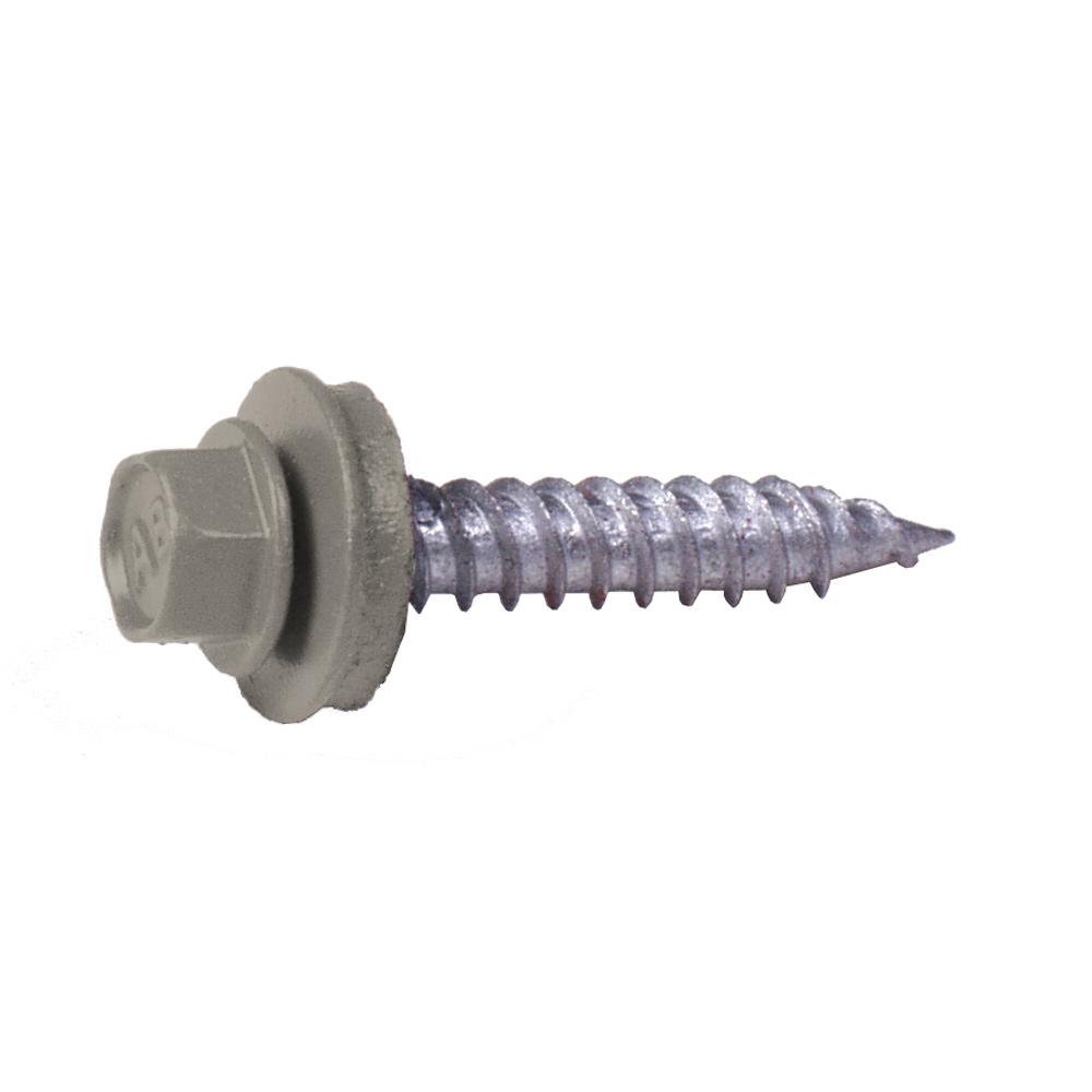 Fabral #10 1 in. External Hex Drive Flange Hex Head Steel Wood Screws ...