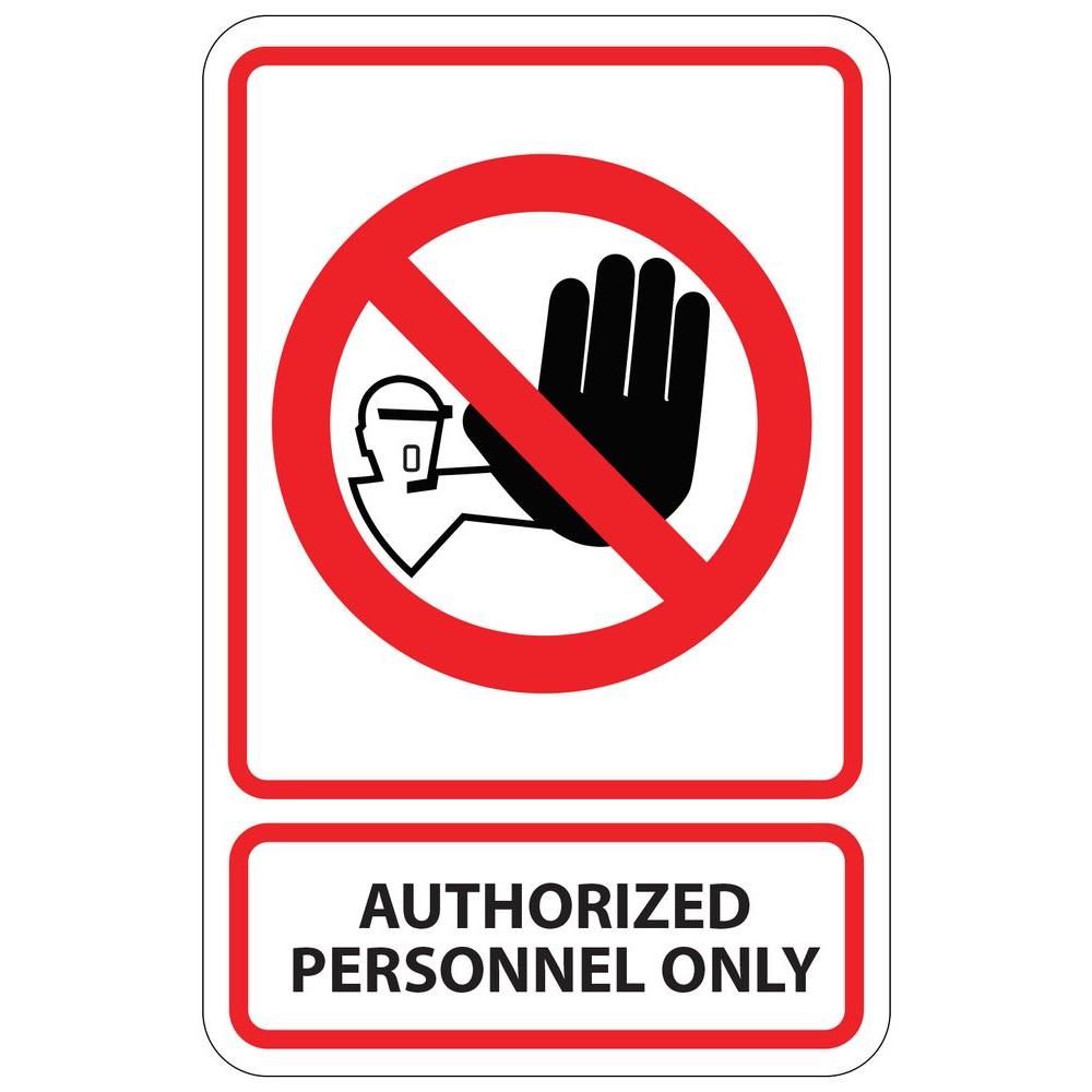 Authorized Personnel Only Sign With Symbol