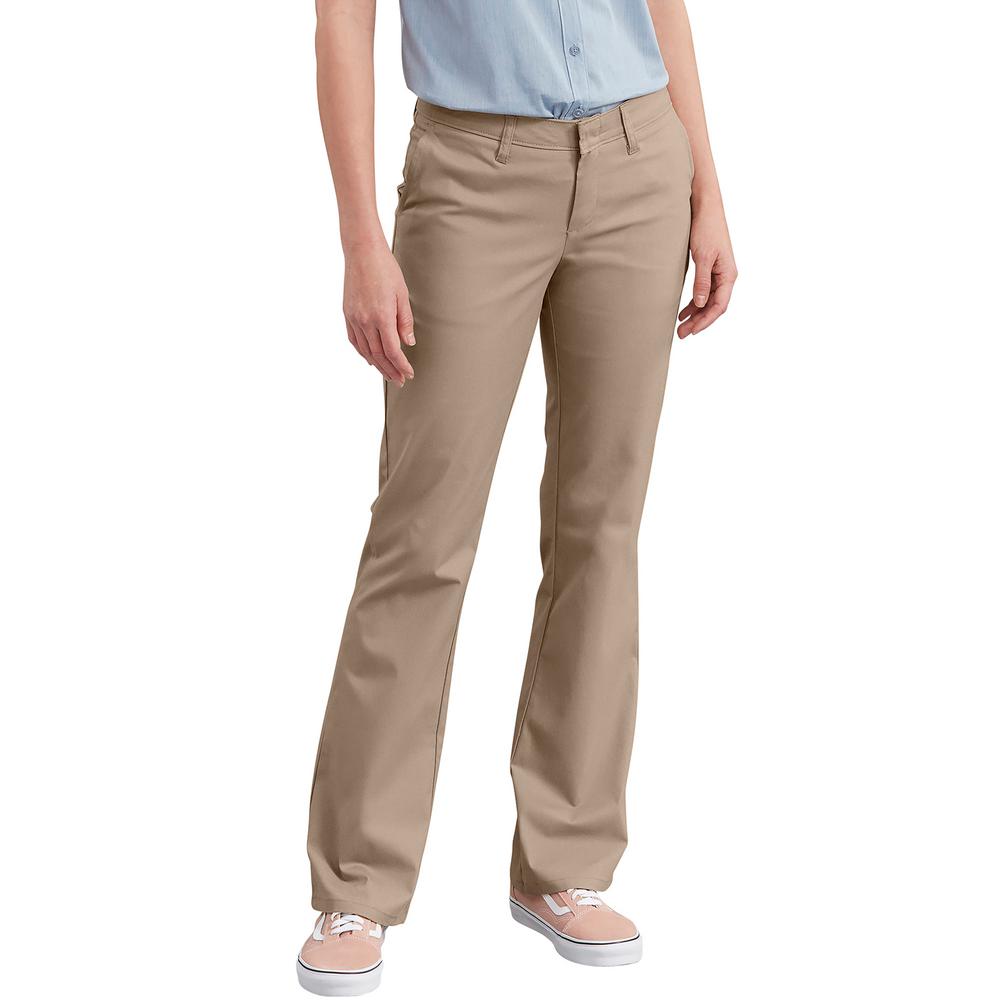 Dickies Women's Relaxed Straight Stretch Twill Pants-FP321DS 0 RG - The  Home Depot