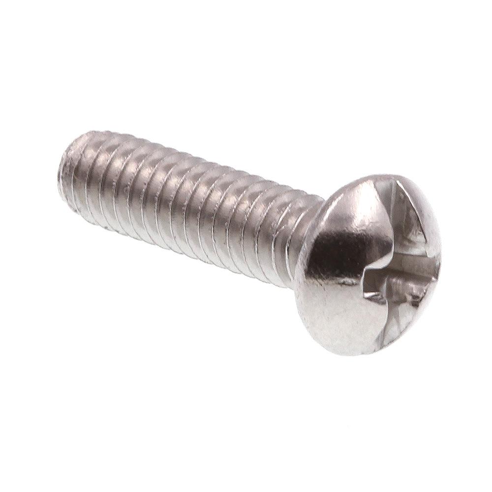 10-24 X 1//2 Phillips Fillister Machine Screw 18-8 Stainless Steel Package Qty 100