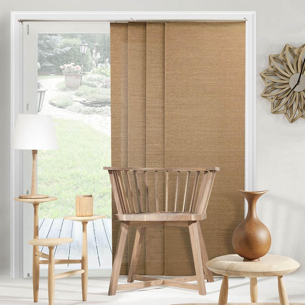 Bamboo Panel Track Blinds Blinds The Home Depot