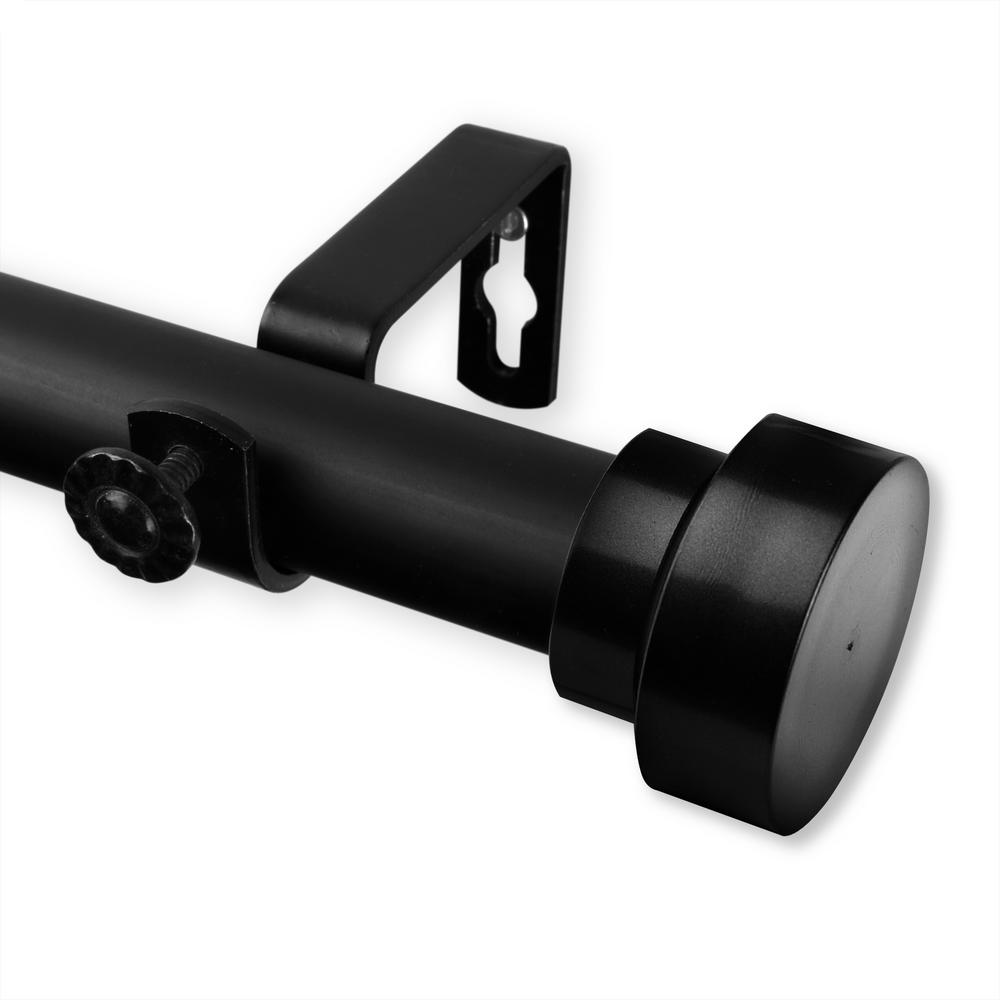 Rod Desyne Bonnet 120 In 170 Single Curtain Black 100 Rod Desyne Bonnet 120 In 170 Single Curtain Black 100 37 992 The Home Depot