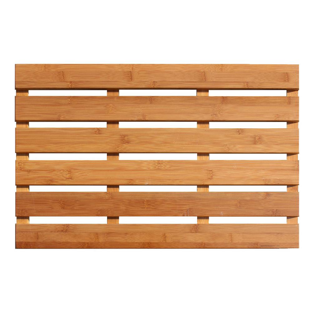 ARB Teak & Specialties 24 in. W Bathroom Shower Mat in Natural Teak