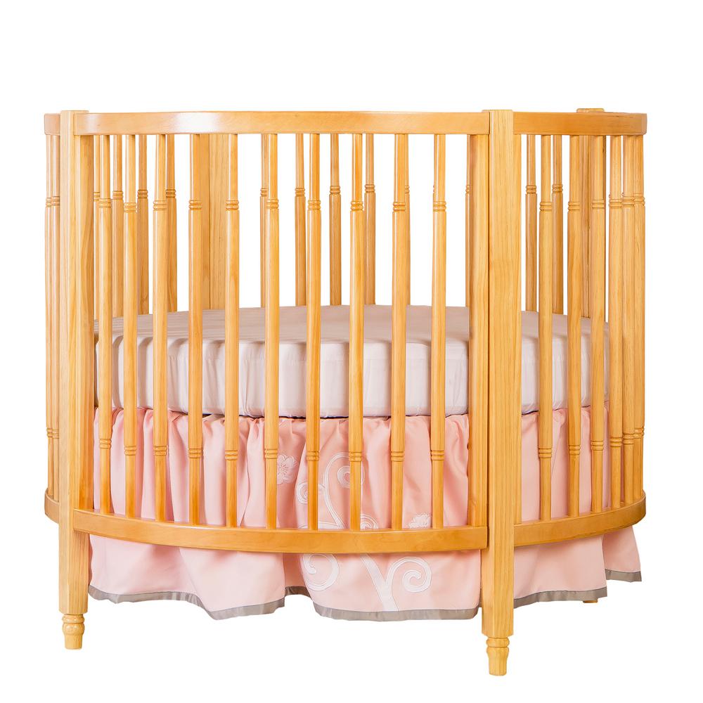 dream on me sophia posh circular crib silver pearl