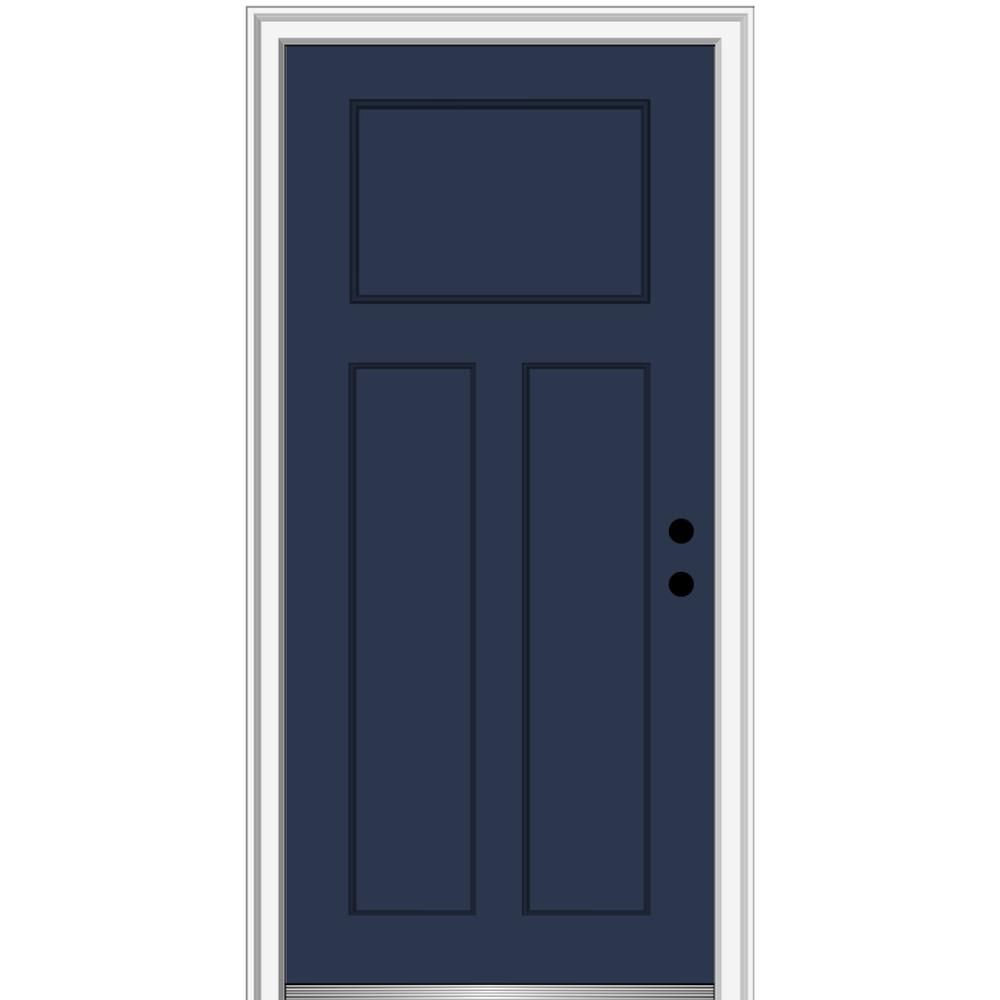 Shaker Painted Front Doors Exterior Doors The Home Depot
