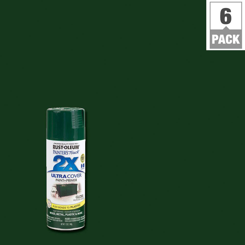 Rust Oleum Painters Touch 2x 12 Oz Hunter Green Gloss General Purpose