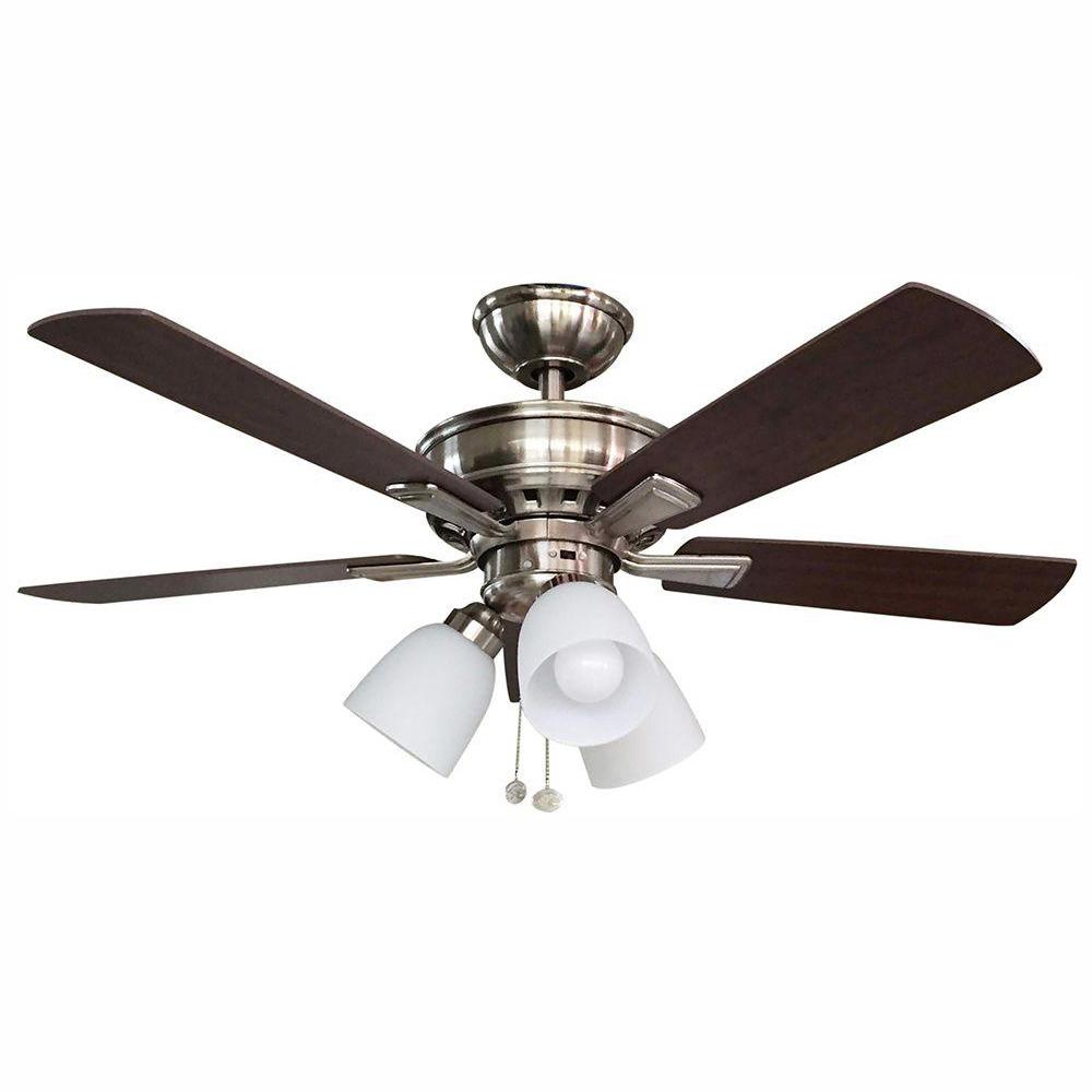 Hampton Bay Ceiling Fans With Lights Ceiling Fans The Home Depot