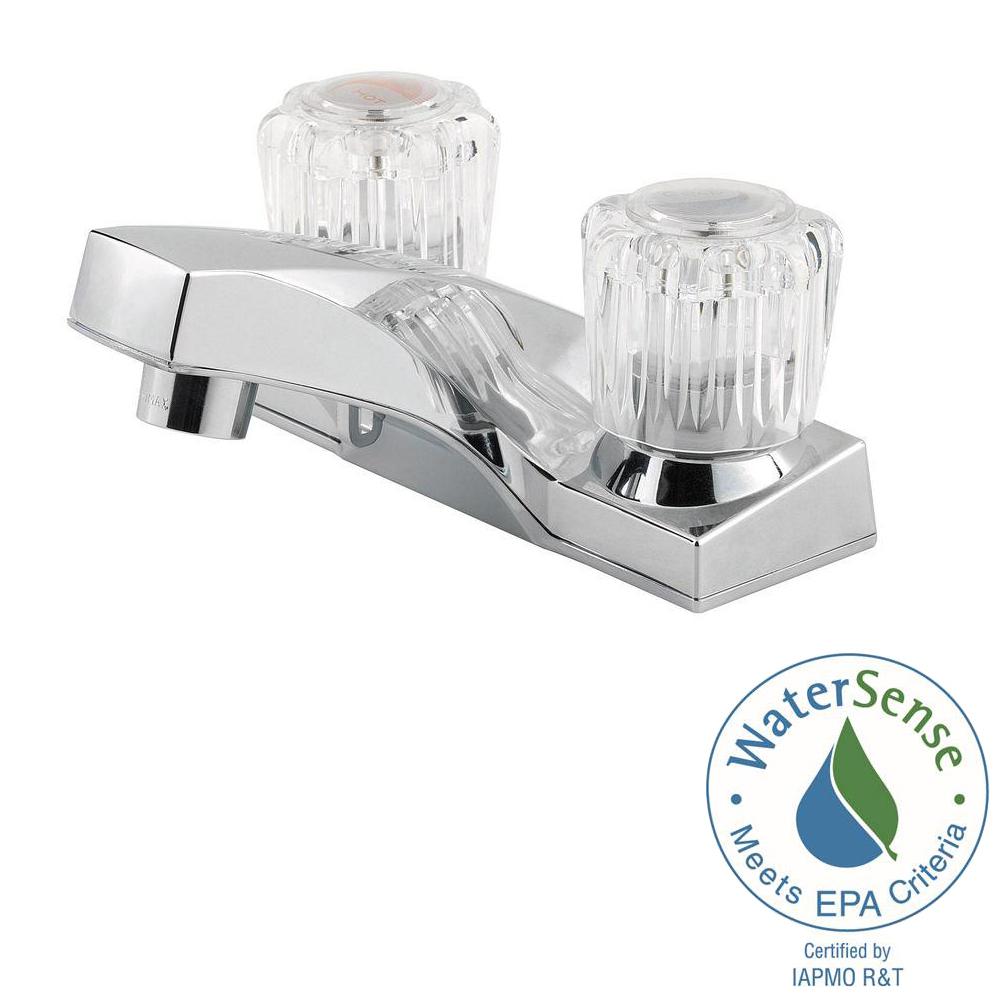 Pfister Pfirst Series 4 in. Centerset 2Handle Bathroom Faucet in
