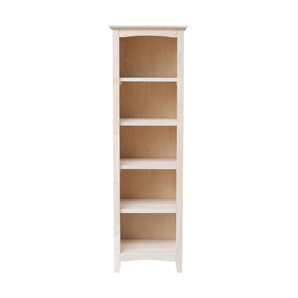 International Concepts Brooklyn 60 in. Unfinished Wood 5 Shelf Standard