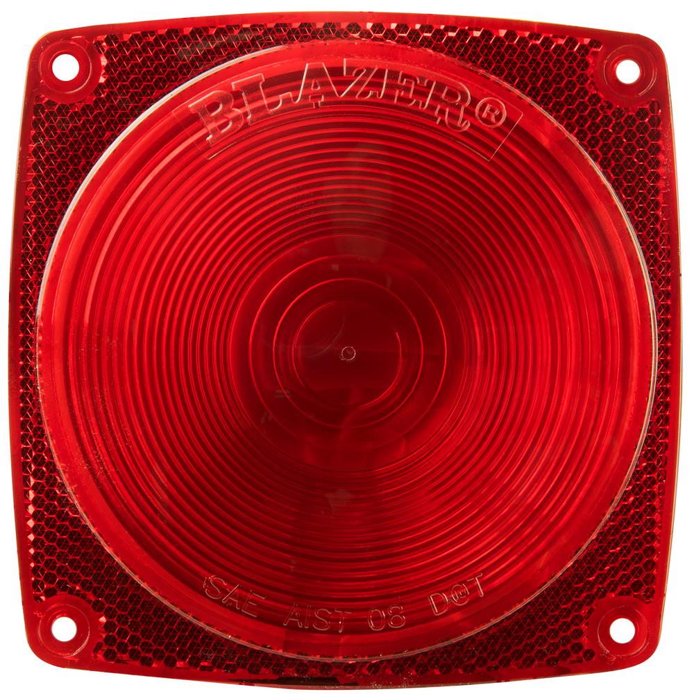 UPC 028845109832 product image for Square Combination Stop/Tail/Turn Replacement Lens in Red | upcitemdb.com