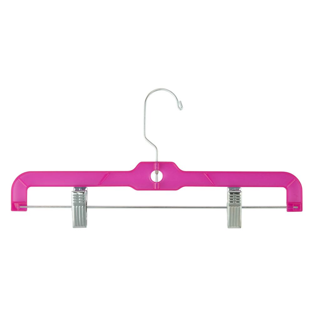 Honey-Can-Do Tinted Skirt and Pant Hanger in Pink (80-Pack)-HNGZ05911 ...